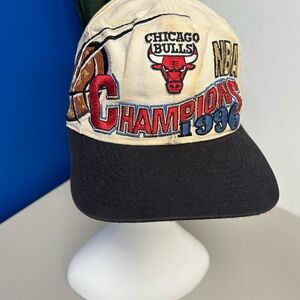 Chicago Bulls 1996 NBA Champions snapback hat VTG